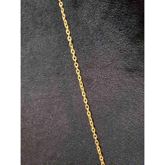 Womens Gold Tone Anne Klein Lion Head Square Pendant Necklace /Spring Ring Clasp - Picture 5 of 6